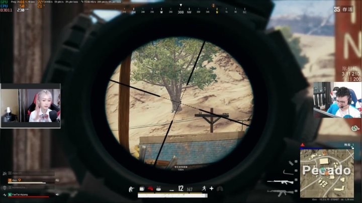 我在斗鱼看pigff直播绝地求生