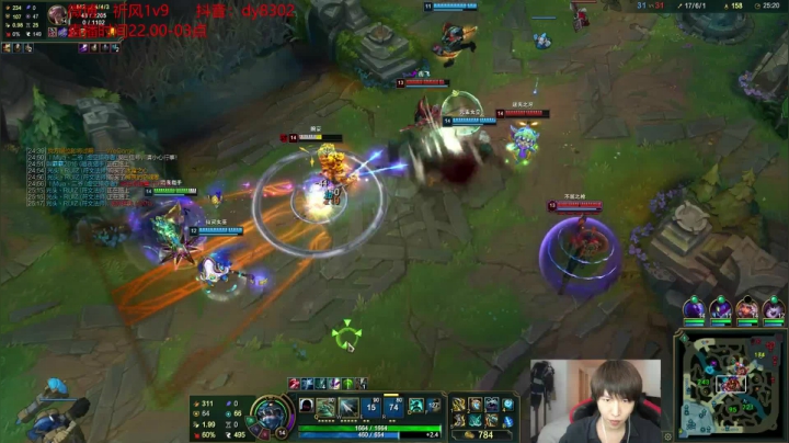 【2021-03-21 04点场】祈风1v9：国服第一VN！一个打八百多个！