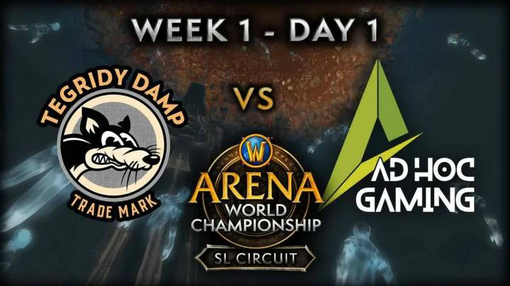 【2021 AWC 魔兽世界竞技场锦标赛】Tegridy Damp vs Ad Hoc Gaming  Week 1