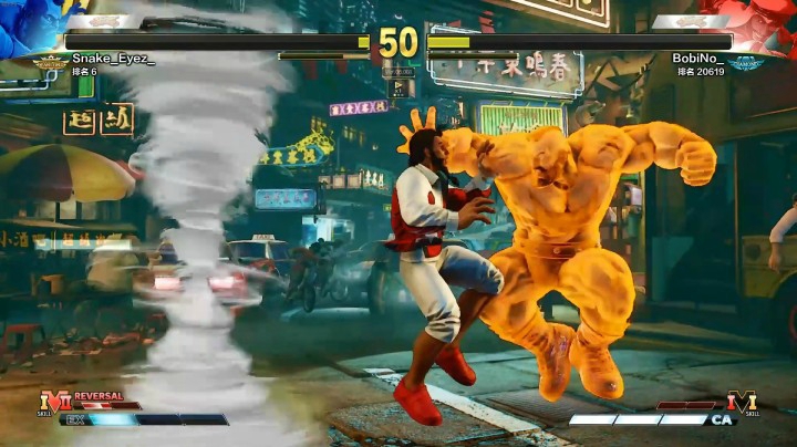 街霸5：老桑全程空中360梅花大坐击败对手，剧本都不敢这么演