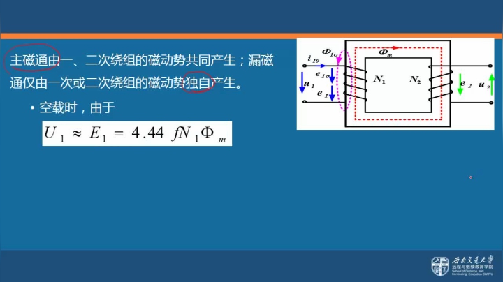 第六节 变压器空载运行分析例