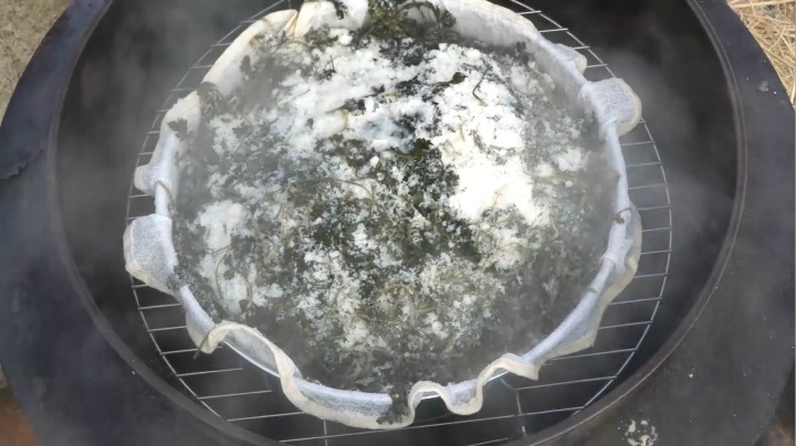 用自家种的艾草做艾草米糕，搭配蜂蜜，味道清香又好吃，真满足！