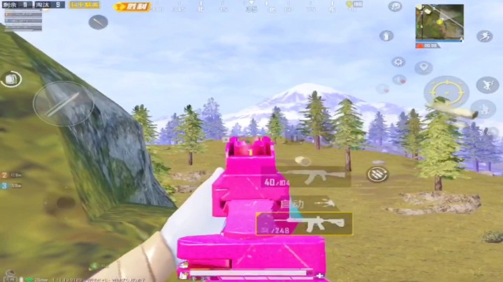 钢枪小姐姐机瞄无敌，山谷11杀吃鸡