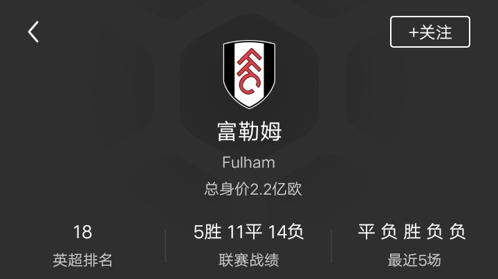 英超富勒姆（1）