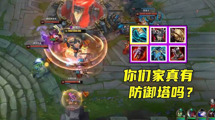 天秀鹌鹑怪：脆皮收割者，拆迁办主任。万金油盖伦15杀14助攻