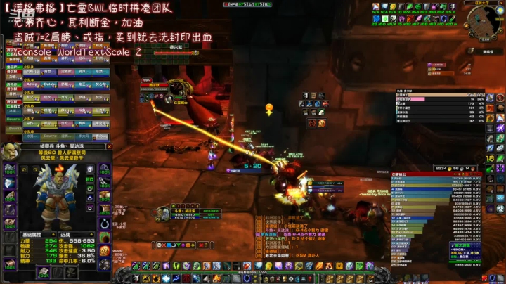 【魔兽怀旧服】世盖第一增强萨，黑翼老四伤害秀