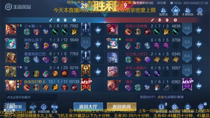 【2021-04-03 21点场】飞总er阿：国服猴子一张办卡永久上车
