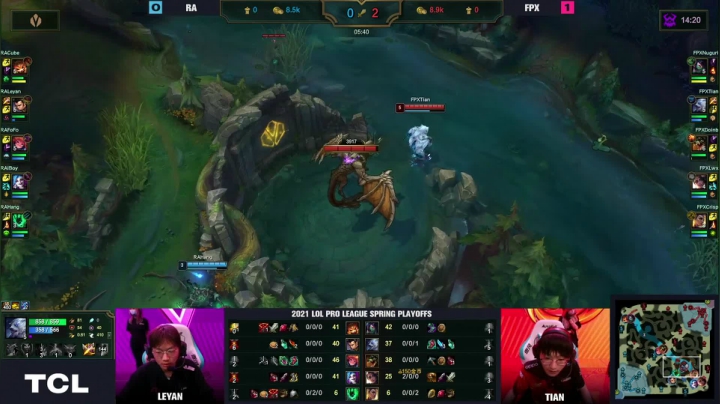 S11 LPL 春季赛FPXVSRA FPX3-1RA拿下比赛 完整版广告时间赛后采访都有  新一第一次上解说台