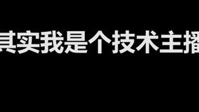 其实我是个技术主播