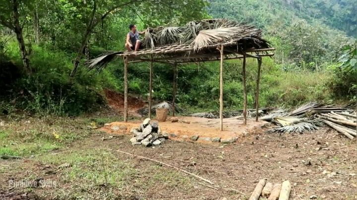 第二季1080P E03搭建小屋【真人我的世界-空手发展-单人炼铁】