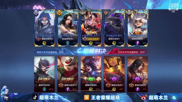 【王者荣耀】超萌木兰的精彩时刻 20210412 20点场