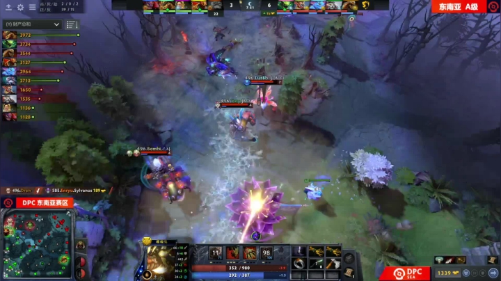 DPC S2 东南亚区 496 vs SBE BO3 第二场 4.12