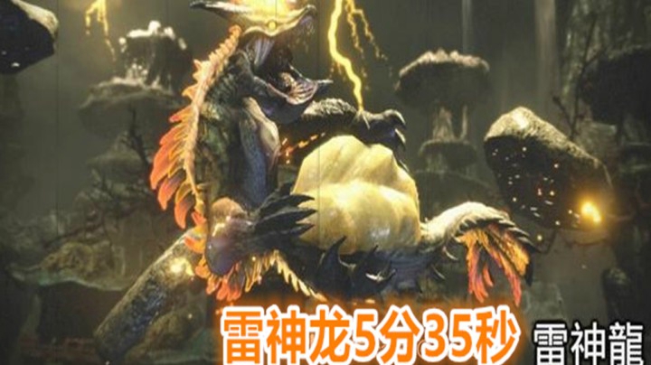 【怪物猎人：崛起】雷神龙团体战大剑5分35秒