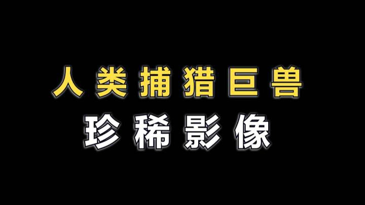 人类早期捕猎巨兽珍稀影像资料【怪猎崛起爆笑集锦】