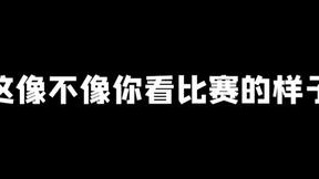 这像不像你看比赛时候的样子？