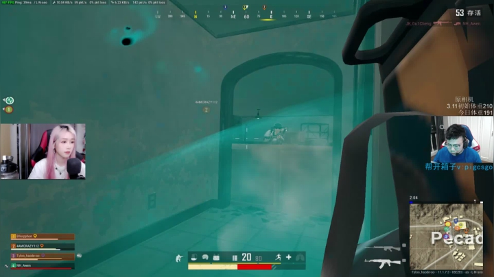 我在斗鱼看pigff直播绝地求生