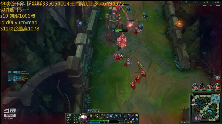 【2021-04-15 22点场】cry毛：韩服峡谷千分上单！