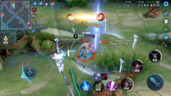 【国服李白，剑如风来全场1V9击杀教学】