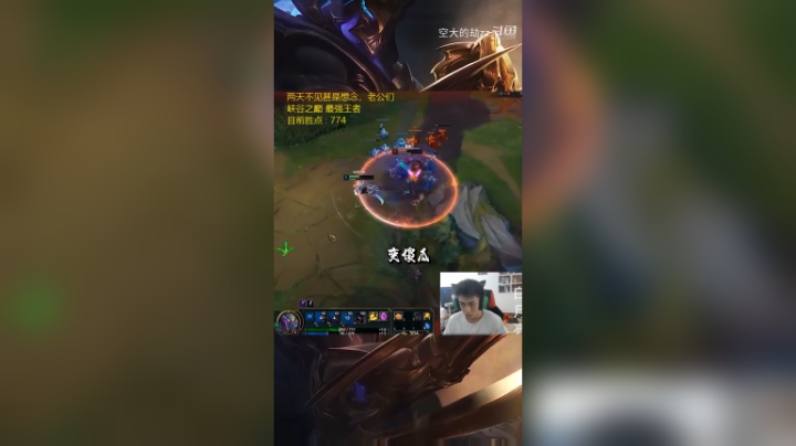 有请峡谷王者————空大的梦魇！