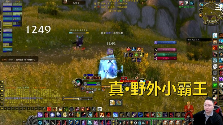 魔兽世界怀旧服：猎人野外胡作非为，小法师脆到直接融化！