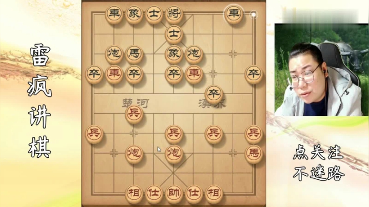 标准的五七炮过河车，双车占住要道，子力通畅