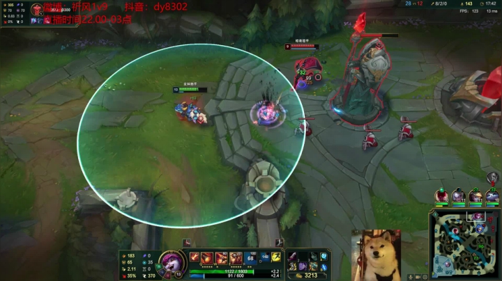 【2021-04-20 03点场】祈风1v9：国服第一VN！一个打八百多个！