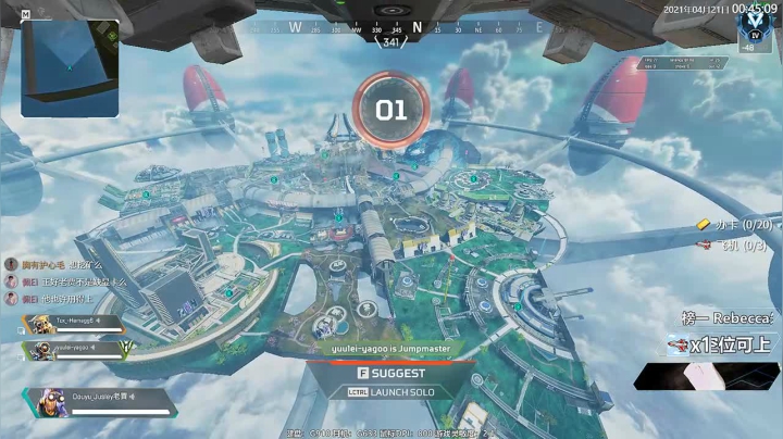 【2021-04-21 00点场】Jusley：【钻排1=2】4万杀 双语主播