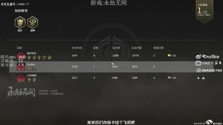 【2021-04-24 05点场】Cnzlike：『Cnzlike』 源氏秒刀流！