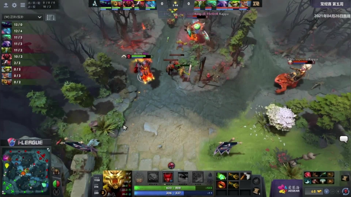 2021 i联赛 常规赛 Aster vs RNG BO3 第一场 4.26