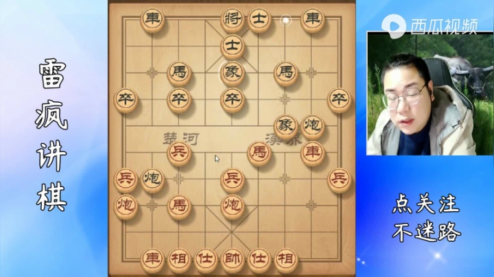 双马巡河灵活机动，双车拉住双车炮，逼得对手无棋可走