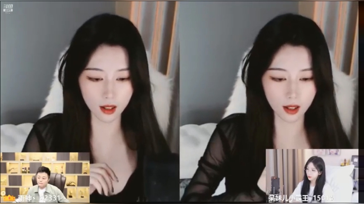 左下角的主播摄像头调大点，看不清了
