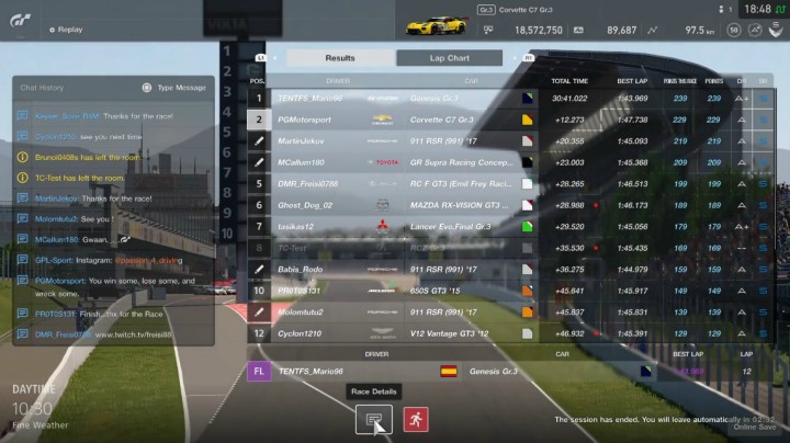 Gran Turismo™SPORT  FIA GTC  2021Manufacturer第一季第1轮