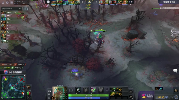 2021 i联赛 常规赛 LGD vs iG BO3 第三场 4.28