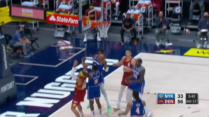 诺埃尔大帽+兰德尔暴扣