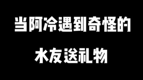 当阿冷遇到奇怪的水友送礼物