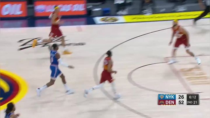 巴雷特反击送出助攻，奥比-托平空接暴扣！