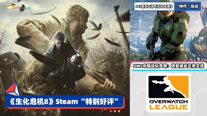 3DM速报：Steam生化8特别好评，索尼在巴西败诉被要求解除ban机