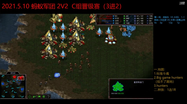 2021.5.10 蚂蚁军团 2V2  C组晋级赛（3进2）