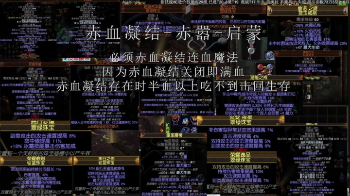 流放之路S15低血半配冰剑COC实战展示思路讲解