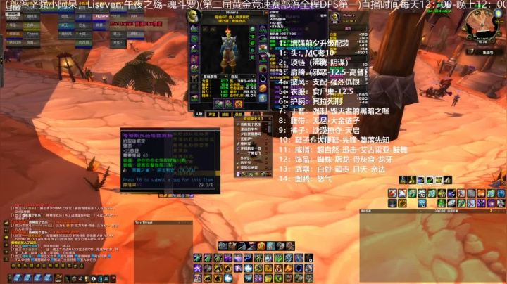 【魔兽雨神（佳琦）】增强SM风暴前夕装备分享