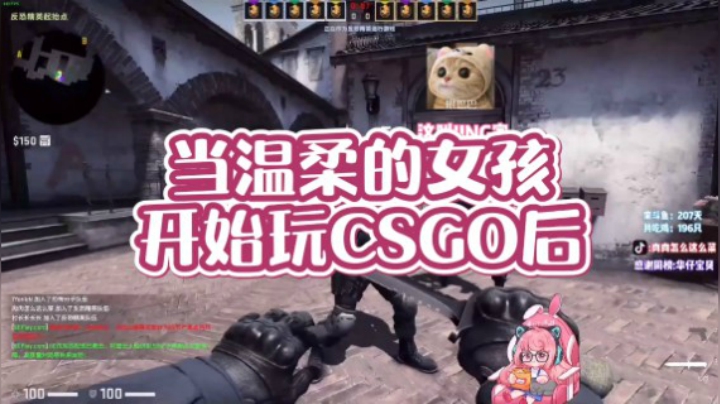 【肉肉】当温柔的女孩子玩CSGO后