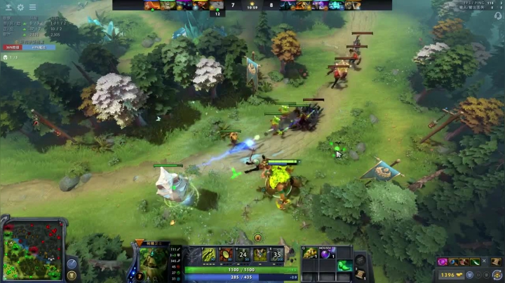 Dota树精卫士：大树控场以及树甲让敌人相当烦躁，最后直接一波