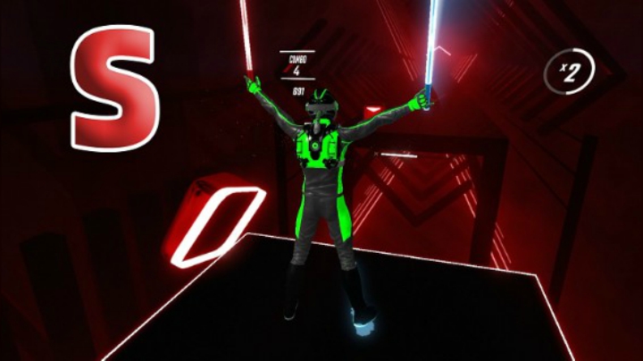 VR beat saber 第一个s评分100 BILLS