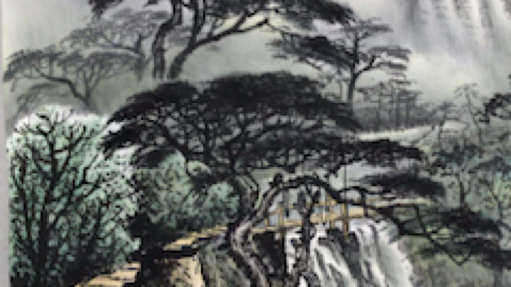 现代山水创作#现代山水#