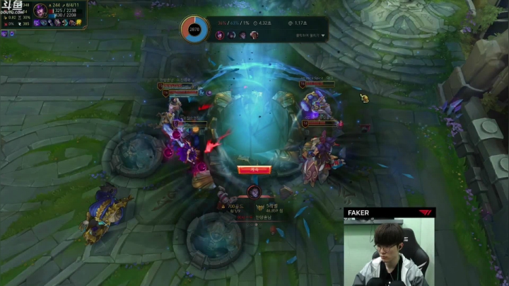 【英雄联盟】T1直播faker的精彩时刻 20210518 11点场
