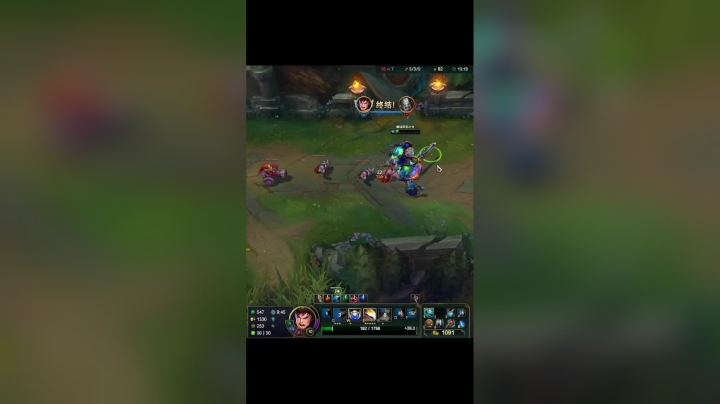 银河之力盖伦，开局4打5，33个头精彩翻盘