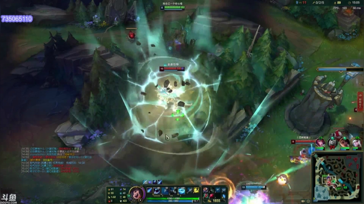 我在斗鱼看小丸子因因直播英雄联盟