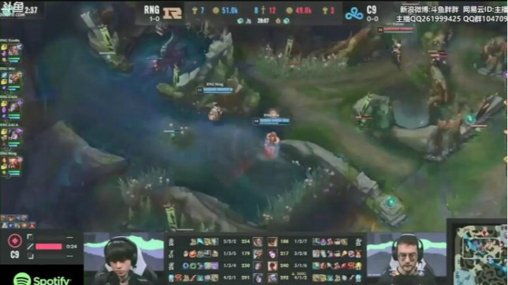 胖胖OB MSI：RNG VS C9