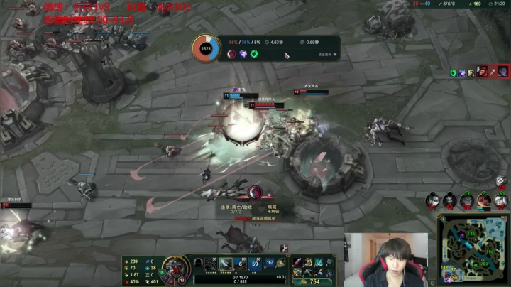 【2021-05-20 00点场】祈风1v9：国服第一VN！一个打八百多个！