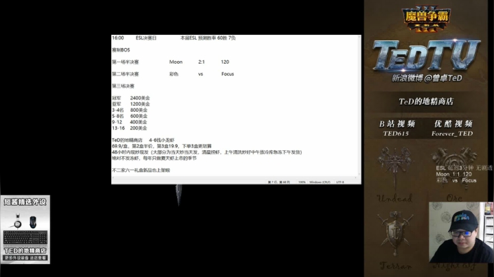 【TED出品】ESL半决赛 Moon vs 120 下 太极小鹿